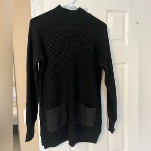 Banana Republic Black Sweater Dress with pockets, Size Medium